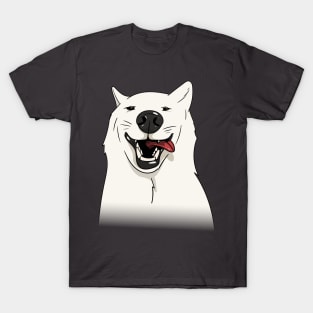 Lion Dad White Wolf T-Shirt